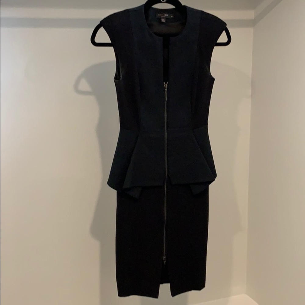 Ted Baker fitted black dress